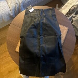 Topshop vegan leather skirt